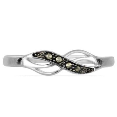 BUY 925 SILVER NATURAL AUSTRIAN MARCASITE GEMSTONE STYLISH  RING